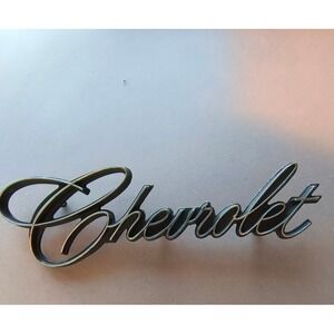 Vintage 1969-1972 Chevrolet Script‎ Emblem Badge Chrome 9831025 General Detroit